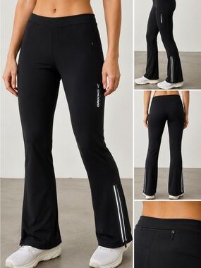 Brooks Black Flare Reflective Running Pants